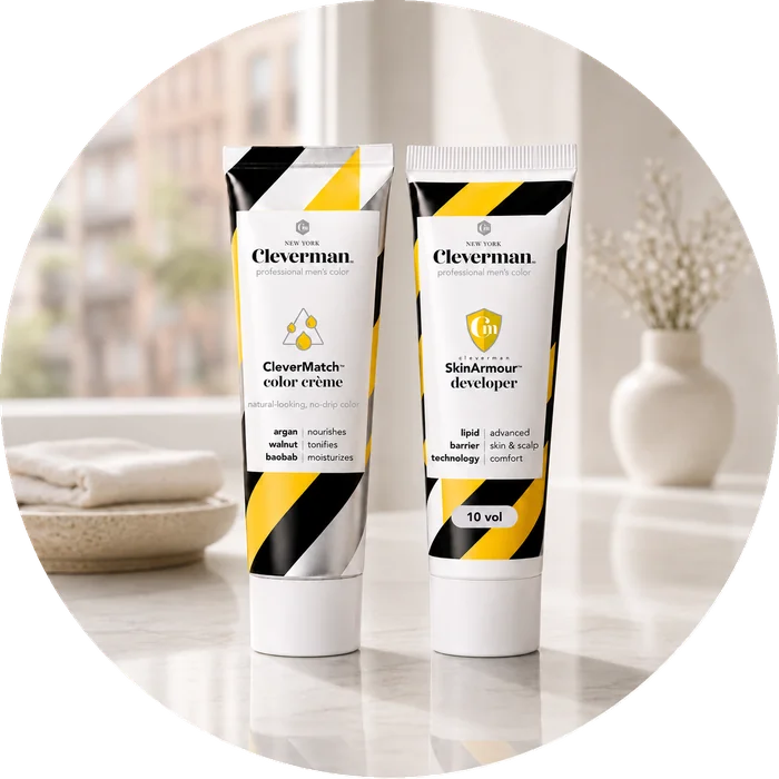 Cleverman CleverMatch Color Crème and SkinArmour Developer
