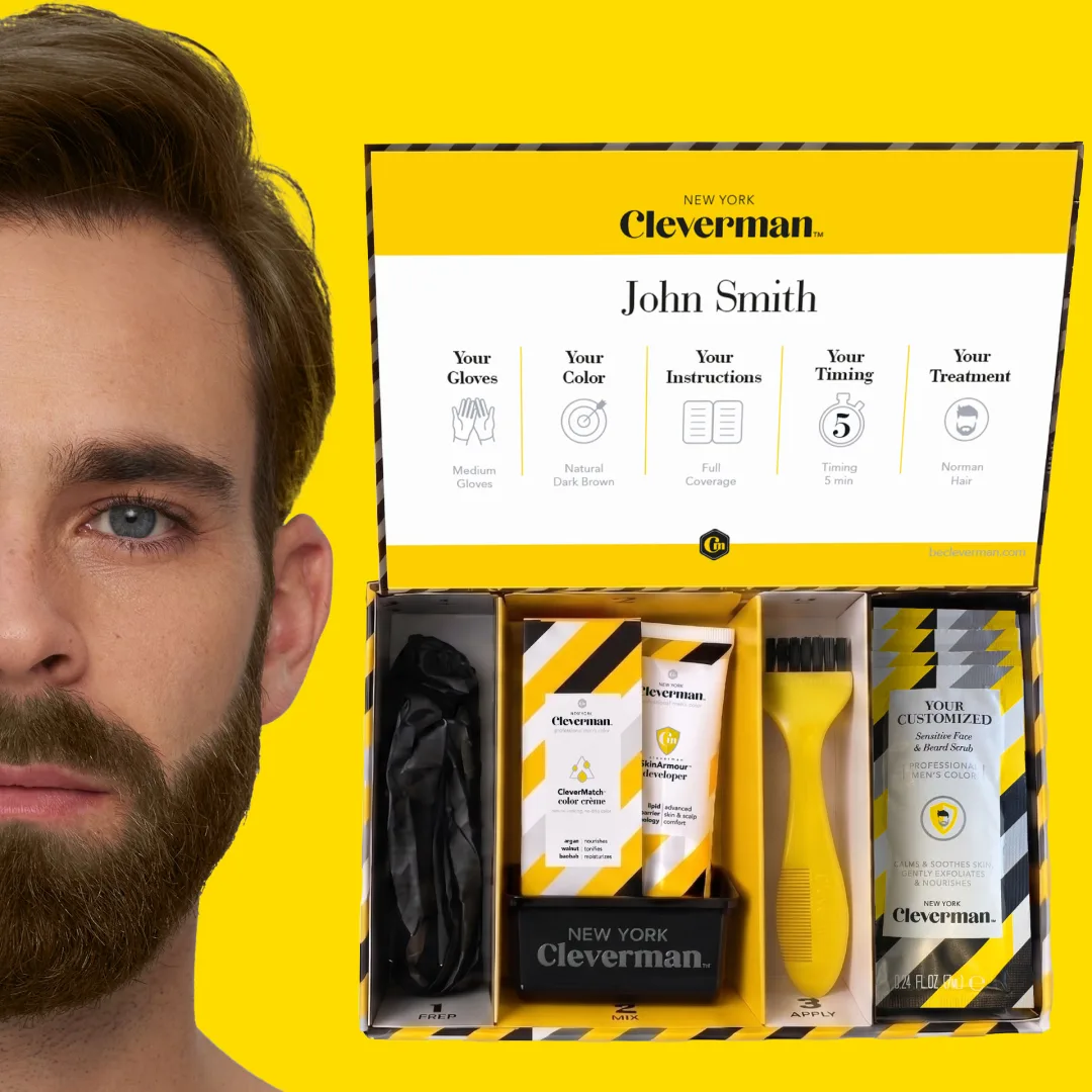Cleverman Personalized Kit — John Smith, Dark Brown, Full Coverage
