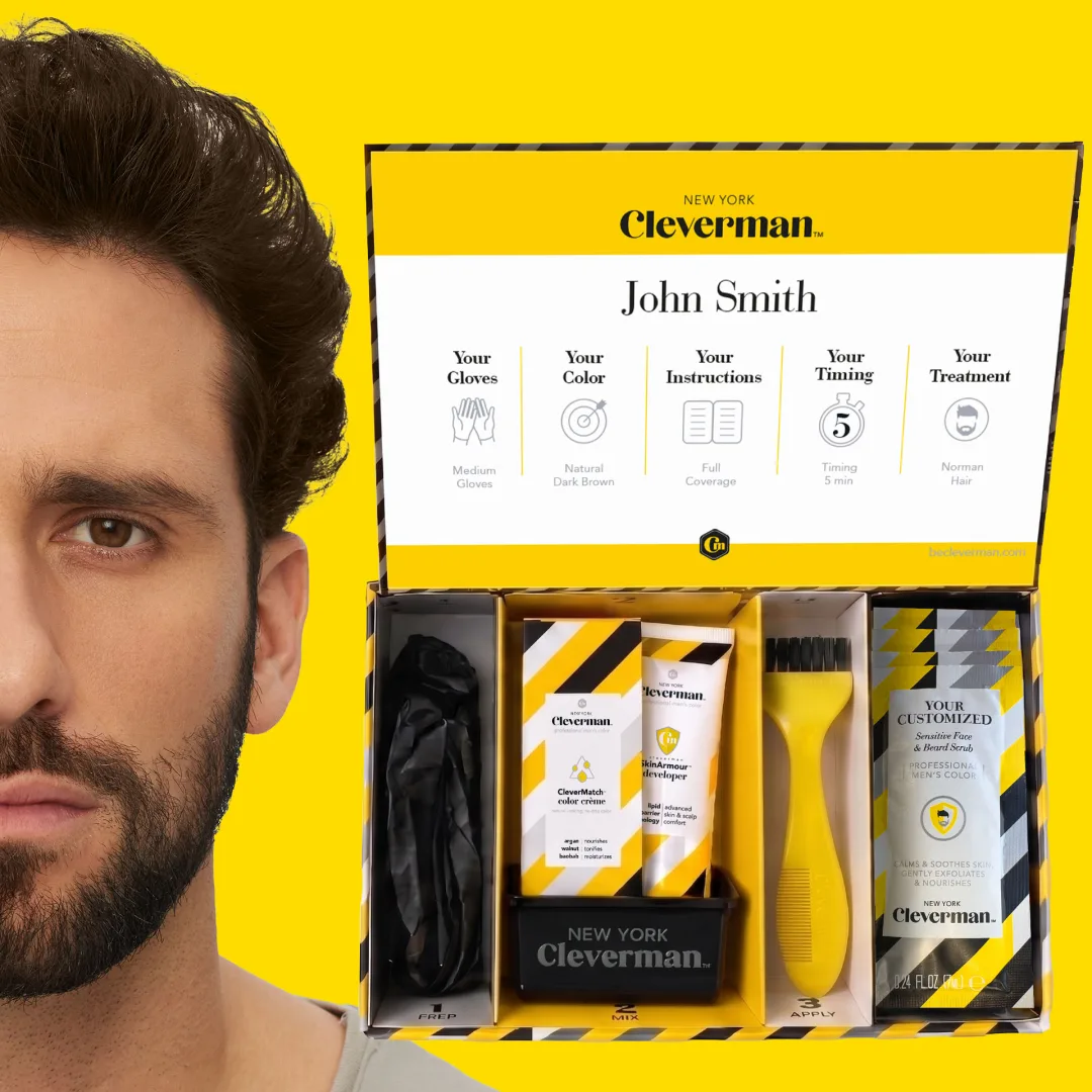 Cleverman Personalized Kit — Dark Brown Beard